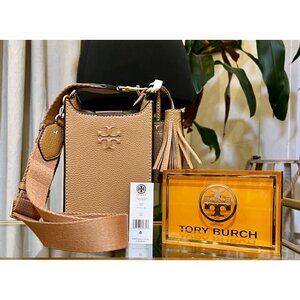 NEW WT AUTHENTIC TORY BURCH CAMEL THEA CROSSBODY